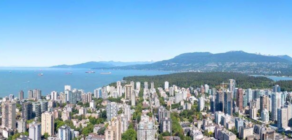 Aerial 360 future views Vancouver