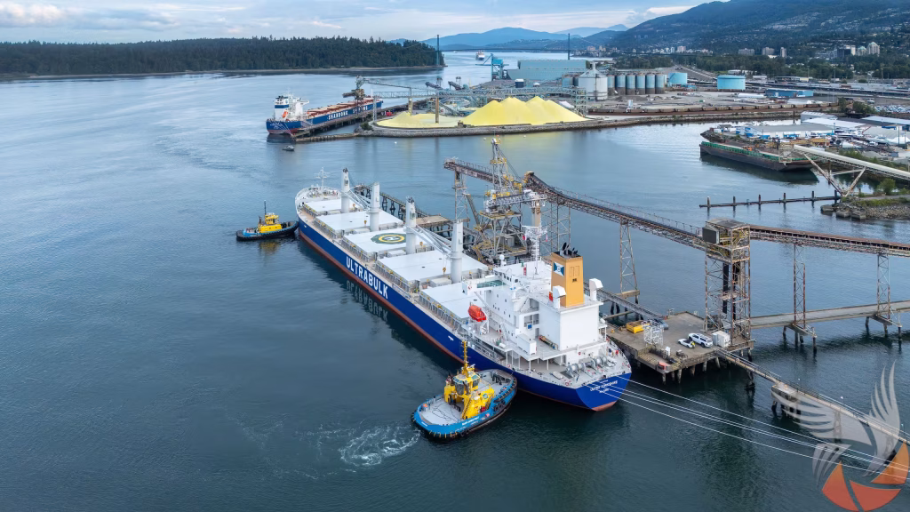 Aerial ship departing