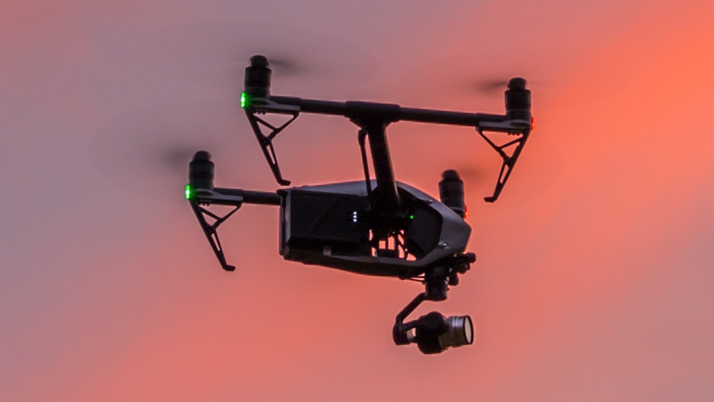 Drone sunset