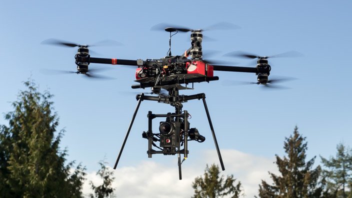 Custom heavy lift drone Red camera